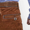 Men's Oktoberfest Outfit Authentic Suede Lederhosen Antiqued with Waist Belt