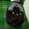 Chrome Head Black Rabbit Fur Sporran