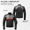 RIDERACT® Mens Motorbike Jacket | Martial Leather Motorcycle Jacket