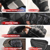 RIDERACT® Leather Motorcycle Gloves | Vulcan Half Finger Biker Gloves