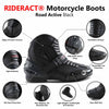 RIDERACT® Men's Motorcycle Boots | Road Motorbike Boots ( Black )