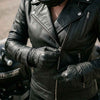RIDERACT® Womens Motorcycle Jacket Black Velocity | Biker Jacket