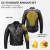 RIDERACT® Mens Leather Motorcycle Jacket | Brando Adjustable Moto Jacket