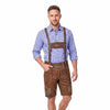 Men's Oktoberfest Costume Authentic Leather Short Lederhosen