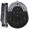 Celtic Chrome Head Stone Sporran