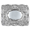 Thistle Round Platter Kilt Belt Silver Buckle