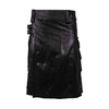 Customized Classic Leather Kilt Black