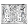 Triquetras Thistle Kilt Belt Buckle