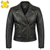 RIDERACT® Womens Motorcycle Jacket Black Velocity | Biker Jacket