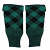 Scottish Kilt Hose Top Diced Green & Black