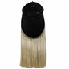 Real Horse Hair Sporran White with Black Long Hair Two Tassels