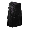Customized Classic Leather Kilt Black