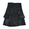Customized Leather Utility Kilt Black Chained