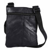 Stylish Leather Shoulder Bag Black Messenger iPad Bag