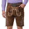Men's Oktoberfest Outfit Authentic Suede Lederhosen Antiqued with Waist Belt