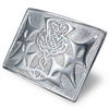 Triquetras Thistle Kilt Belt Buckle