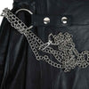 Customized Leather Utility Kilt Black Chained