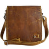 Vintage Leather Messenger Bag Brown Bygone Crossbody Bag