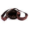 Stylish Leather Shoulder Bag Coffee Brown iPad Messenger Bag