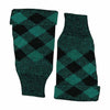 Scottish Kilt Hose Top Diced Green & Black