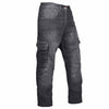 RIDERACT® Mens Motorcycle Cargo Jeans | Black Motorbike Cargo Pants