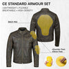 RIDERACT® Mens Leather Motorcycle Jacket | Vintage Distressed Leather Jacket