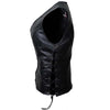 RIDERACT® Womens Motorcycle Vest | Anna Style Zippered & Adjustable Female Leather Vest
