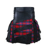 Customized Hybrid Leather Kilt McPherson Or Tartan of Your Choice