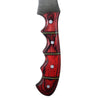 Handmade Damascus Fillet Knife with Red Pakka Wood Handle AMK025RED