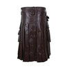 Customized Classic Utility Leather Kilt Brown