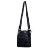 Stylish Leather Shoulder Bag Black Messenger iPad Bag