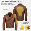 RIDERACT® Mens Leather Motorcycle Jacket | Brando Style Biker Jacket