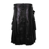 Customized Classic Leather Kilt Black