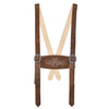 Suede Leather Short Lederhosen Suspenders Set