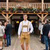 Men's Oktoberfest Costume Suede Leather Short Lederhosen