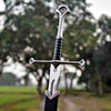 Handmade Anduril Narsil Sword with Scabbard & Wall Mount