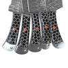 Black Handles Handmade Damascus Kitchen Chef Knives Set of 5 Pieces