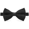 Scottish Bow Tie Tartan Plain Black