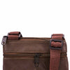 Stylish Leather Shoulder Bag Coffee Brown iPad Messenger Bag