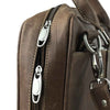 Crazy Horse Vintage Leather Laptop Bag Brown Vertex Shoulder Bag
