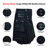 Cargo Utility Kilt Buckle Closure