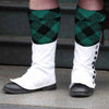 Scottish Kilt Hose Top Diced Green & Black