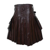 Customized Classic Leather Kilt Black