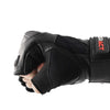 RIDERACT® Leather Motorcycle Gloves | Vulcan Half Finger Biker Gloves