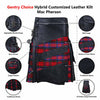 Customized Hybrid Leather Kilt McPherson Or Tartan of Your Choice