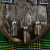 Chrome Head Triple Thistle Brown Rabbit Fur Sporran
