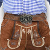 Men's Oktoberfest Outfit Authentic Suede Lederhosen Antiqued with Waist Belt