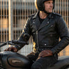 RIDERACT® Mens Leather Motorcycle Jacket | Brando Adjustable Moto Jacket