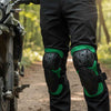 RIDERACT® Adult’s Elbow Protectors SafeMode-v1 Green Motorcycle elbow guards