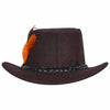 Traditional Bavarian Country Man Wool Hat Brown